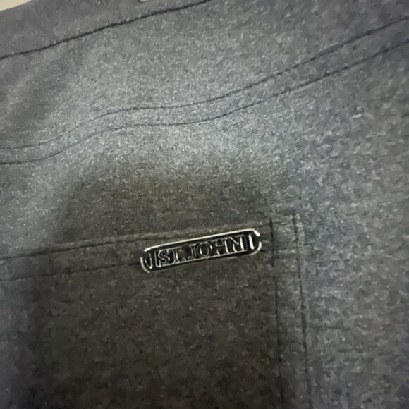 St. John Women's Size 12 Gray Wool Blend Stretch Dress Trousers Pants - Picture 3 of 8